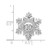 Image of 14k White Gold 1/6ct. Vibrant Moving Diamond Snowflake Chain Slide Pendant