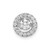 Image of 14K White Gold Vibrant Lab Grown Diamond SI1/SI2, G H I, Polished Round Pendant