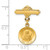 14K Yellow Gold Saint Lucy Medal Pin