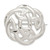 Sterling Silver Satin Finish Diamond-cut Celtic Knot Pin