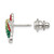 Sterling Silver Multi-colored Preciosa Crystal Hummingbird Pin