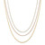 14k White Gold 16in Singapore RG 18in Spiga and 14k Yellow Gold 20in Rope Chain Set