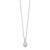 Sterling Silver Rhodium-plated Freshwater Cultured Grey Pearl Necklace/Earrings Set