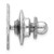 Image of Sterling Silver Rhodium-plated Tie Tac QQ198
