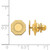 Image of 14K Yellow Gold Mens Grooved Design Tie Tac