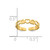 14K Yellow Gold Adjustable Heart Toe Ring