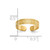 Image of 10k Yellow Gold Greek Key Toe Ring
