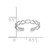 Image of 10k White Gold Polished Cut Out Hearts Toe Ring