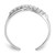 Image of Sterling Silver Rhodium-plated CZ Toe Ring