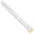 Image of 22mm White Glove Leather Gold-tone Buckle Watch Band