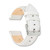 Image of 19mm White Glove Leather Silver-tone Buckle Watch Band