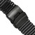 24mm PVD-Black Stainless Shark Mesh w/Divers Watch Strap
