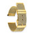 Image of 20mm Gold-tone Stainless Steel Fine Mesh 2-Piece Watch Strap