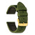 Image of 20mm Olive Canvas/Leather Lining Gold-tone Buckle Watch Band