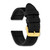 Image of 22mm Black Canvas/Leather Lining Gold-tone Buckle Watch Band