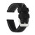 Image of 20mm Black Silicone White Stitch Silver-tone Buckle Watch Band