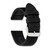 Image of 24mm Black Canvas/Leather Lining Silver-tone Buckle Watch Band