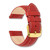 Image of 19mm Red Sport Leather White Stitch Gold-tone Buckle Watch Band