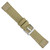 Image of 20mm Tan/Beige Canvas/Leather Trim Silver-tone Buckle Watch Band