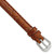 Image of 6mm Havana Alligator-Style Grain Leather Silver-tone Buckle Watch Band BAW24-6