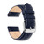 Image of 16mm Navy Sport Leather White Stitch Silver-tone Buckle Watch Band