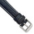 Image of 16mm Navy Sport Leather White Stitch Silver-tone Buckle Watch Band