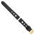 Image of 18mm Black Grand Prix Leather White Stitch Gold-tone Buckle Watch Band
