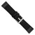 Image of 24mm Black Nylon Canvas with Leather Trim Silver-tone Buckle Watch Band