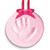 Image of Pink Babyprints Keepsake Pink (year round) Ornament with Clay, Tools, and Instructions