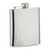 8 ounce Stainless Steel Geometric Design Flask and Money Clip Gift Set