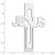 Sterling Silver Rhodium-plated Jesus Cross Bookmark