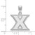 Image of 10K White Gold Xavier University Medium Pendant by LogoArt