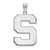 Image of 10K White Gold Michigan State University XL Pendant by LogoArt (1W005MIS) Image of 10K White Gold Michigan State University XL Pendant by LogoArt (1W005MIS)