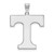 Image of 10K White Gold University of Tennessee XL Pendant by LogoArt