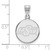 Image of 10K White Gold Oklahoma State University Small Disc Pendant by LogoArt