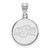 Image of 10K White Gold Oklahoma State University Small Disc Pendant by LogoArt