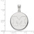 10K White Gold Michigan (University Of) Large Disc Pendant by LogoArt