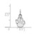 Image of 10K White Gold University of Pittsburgh X-Small Pendant by LogoArt (1W041UPI) Image of 10K White Gold University of Pittsburgh X-Small Pendant by LogoArt (1W041UPI)