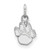 Image of 10K White Gold University of Pittsburgh X-Small Pendant by LogoArt (1W041UPI) Image of 10K White Gold University of Pittsburgh X-Small Pendant by LogoArt (1W041UPI)