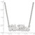 18" 10K White Gold University of Mississippi Lg Pendant Necklace LogoArt 1W055UMS-18