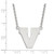 18" 10K White Gold University of Virginia Large Pendant Necklace LogoArt 1W055UVA-18