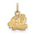 Image of 10K Yellow Gold Old Dominion University X-Small Pendant by LogoArt