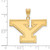 Image of 10K Yellow Gold Youngstown State University Large Pendant by LogoArt (1Y002YSU)