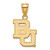 10K Yellow Gold Baylor University Medium Pendant by LogoArt (1Y003BU)