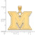 Image of 10K Yellow Gold Miami University Large Pendant by LogoArt (1Y004MU)
