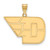 Image of 10K Yellow Gold University of Dayton Large Pendant by LogoArt