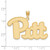 10K Yellow Gold University of Pittsburgh XL Pendant by LogoArt