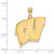 Image of 10K Yellow Gold University of Wisconsin XL Pendant by LogoArt