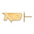 Image of 10K Yellow Gold University of North Dakota Small Post Earrings by LogoArt