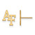 Image of 10K Yellow Gold United States Air Force Academy Small Post Earrings by LogoArt